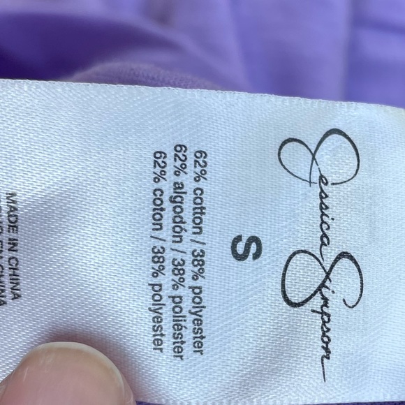 Jessica Simpson NWT Purple Ruffle Short Sleeve Shirt (Small) - Picture 8 of 9